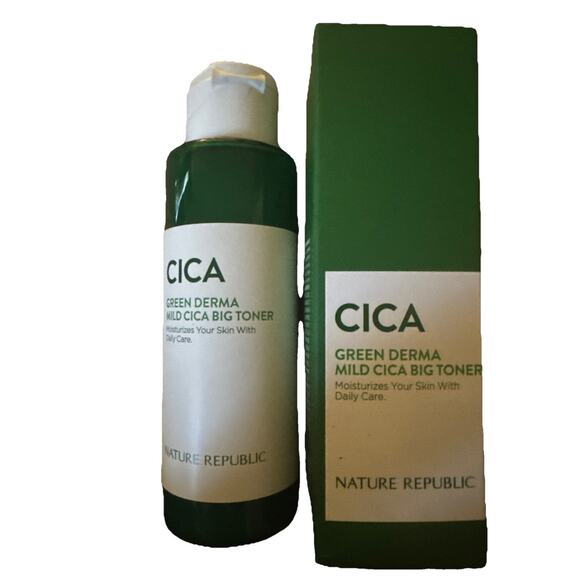 NATURE REPUBLIC Green Derma Mild Cica Big Toner 20ml Korean Cosmetics NIB - Picture 1 of 4